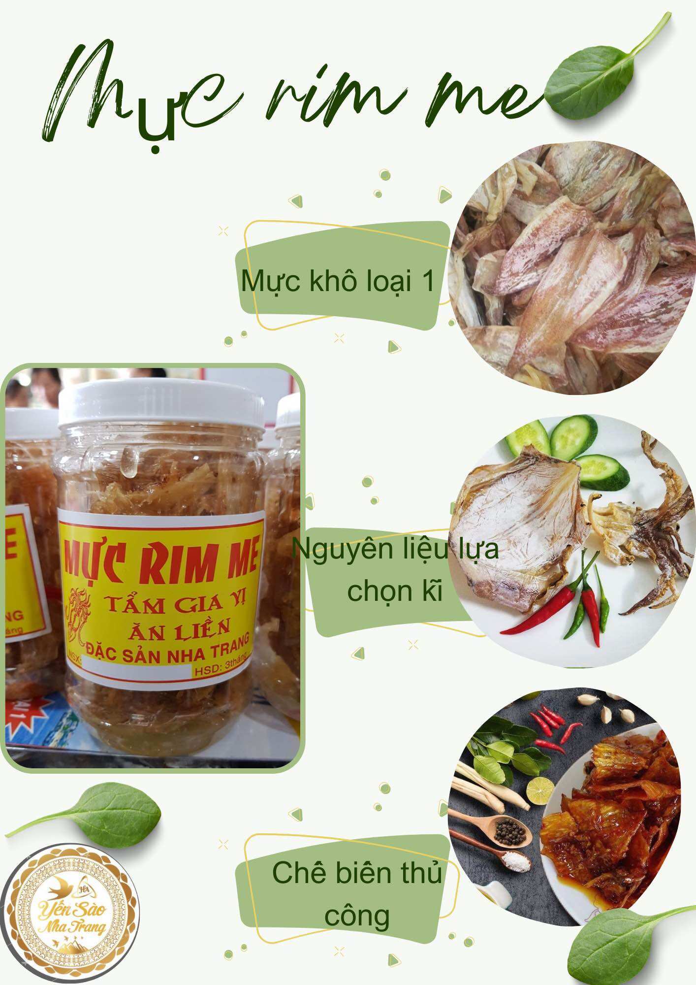 [hộp lớn 500g] mực rim me loại 1[ mực cán mỏng]