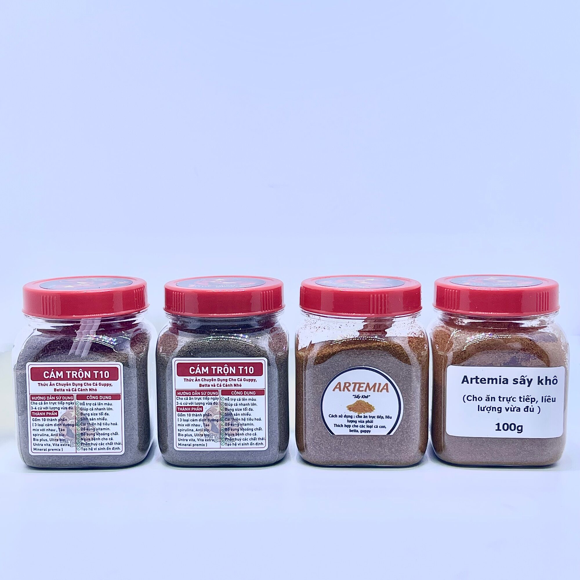 Combo Cám Trộn T10 + Artemia sấy khô ( Thức ăn cao cấp )