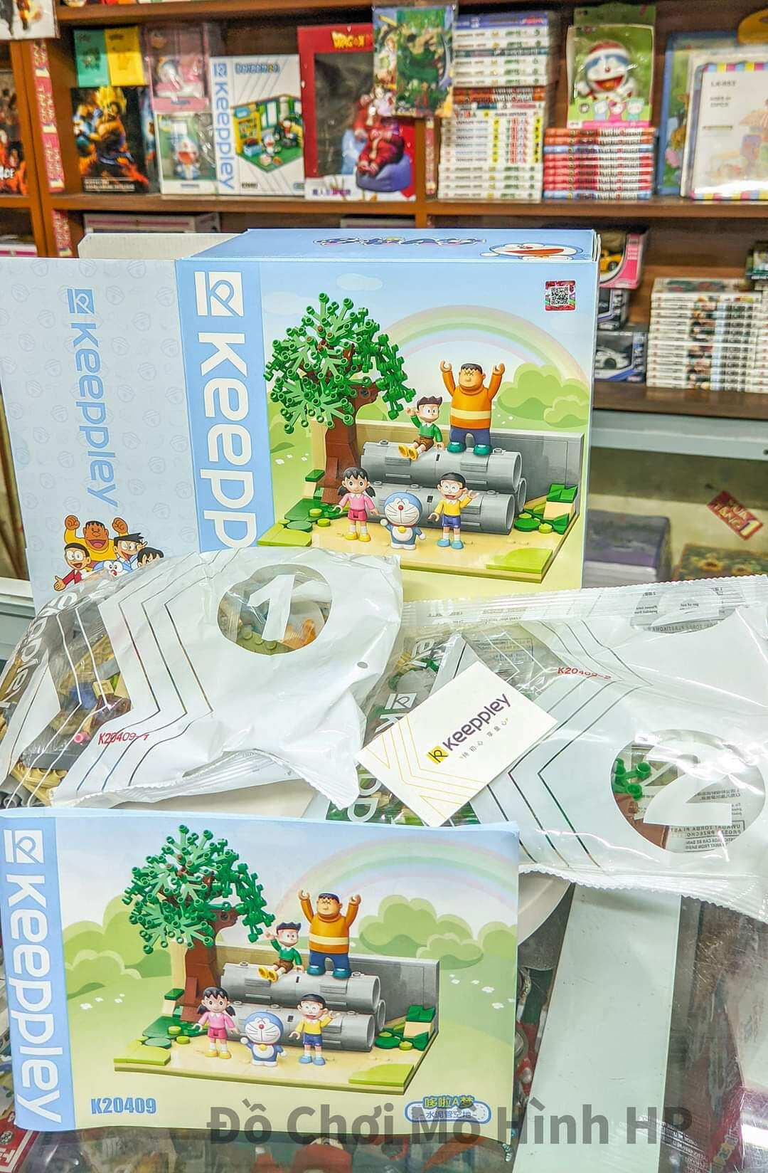 Bộ mô hình Doraemon sân bóng chày Keeppley