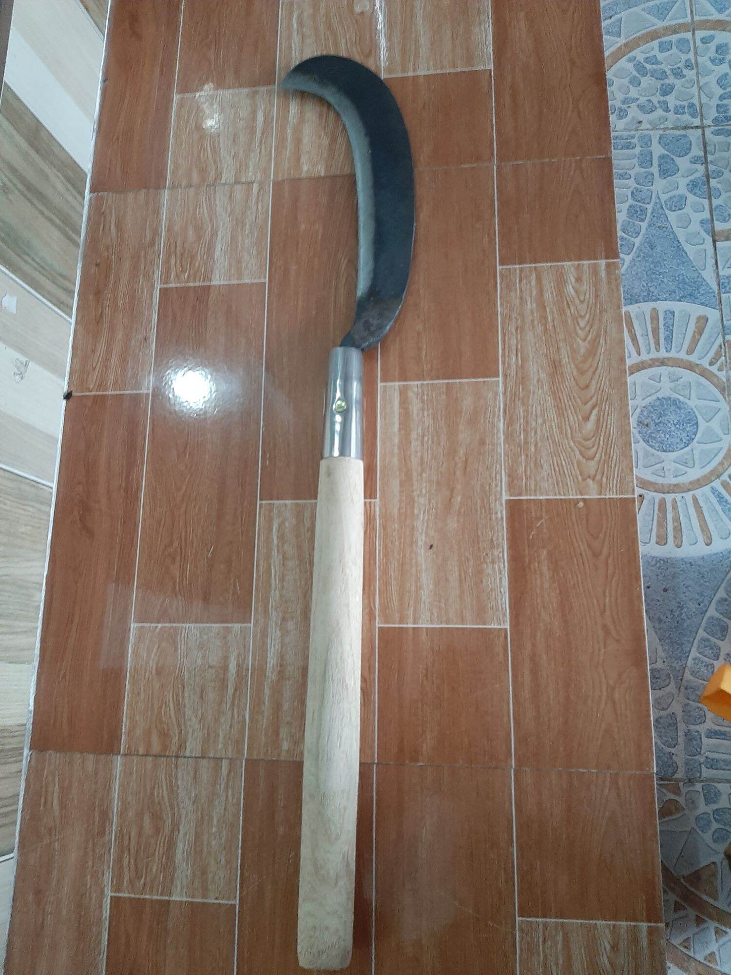 rựa phát cỏ 6 tấc làm từ nhíp xe ôtô dụng cụ làm vườn