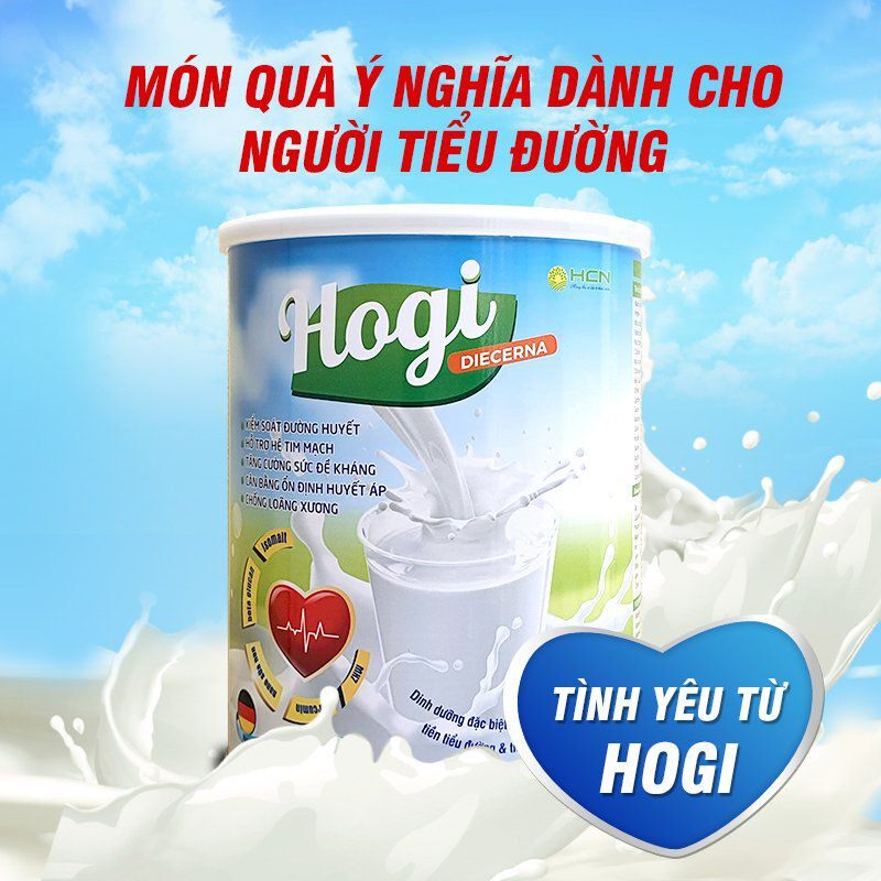 Sữa bột tiểu đường Hogi 900g giúp cân bằng năng lượng, ổn định đường huyếtg
