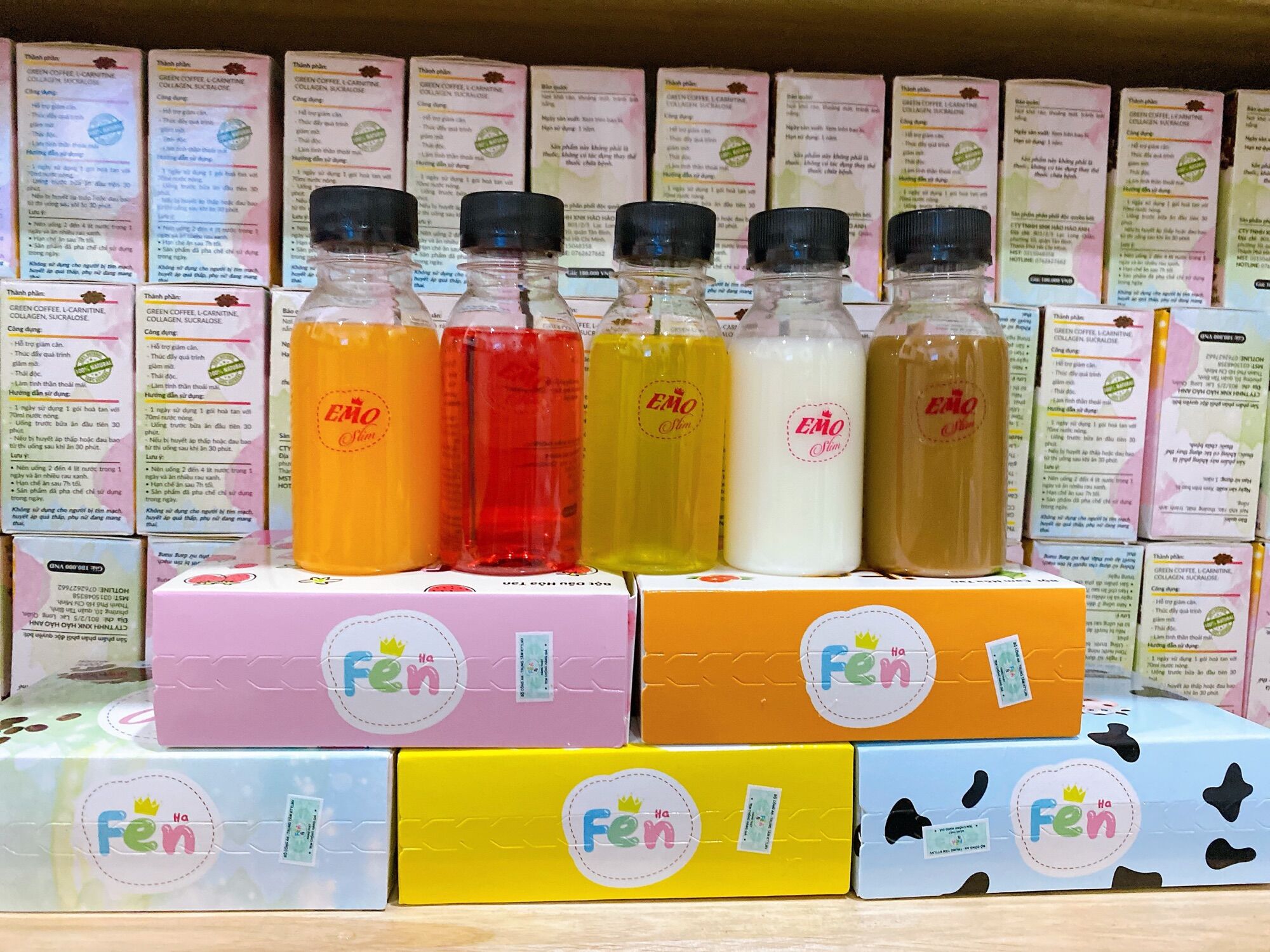 COMBO 5 HỘP NƯỚC UỐNG TRÁI CÂY GIẢM CÂN EMOSLIM