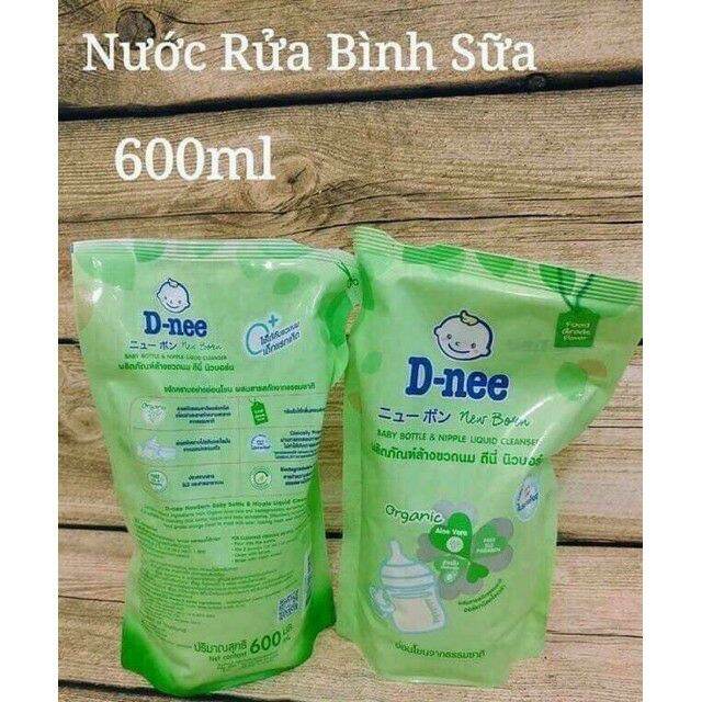 🏪 HCM 🍀 Nước súc bình sữa D-nee organic 600ml