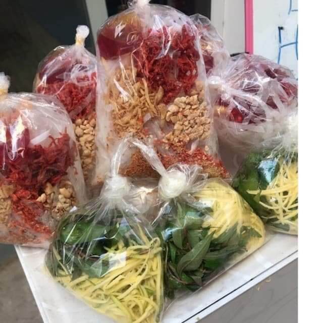 (KHÔNG XOÀI RĂM)1 (BỊCH) bánh tráng trộn bơ tắc thập vị