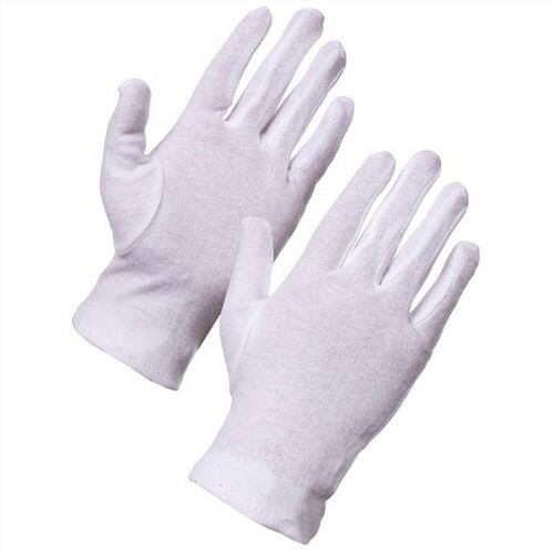 set 10 đôi găng tay vải cotton trắng