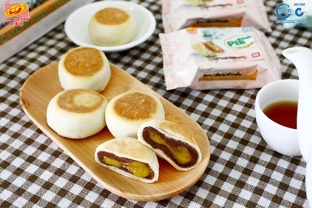 BÁNH PÍA KIM SA ĐẬU ĐỎ (480g_12 cái)