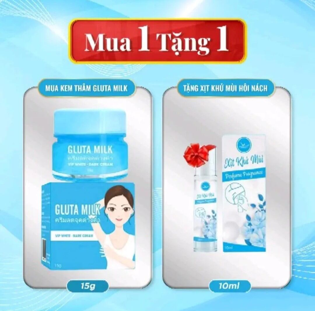 Kem thâm nách gluta milk (mua 1 tặng 1