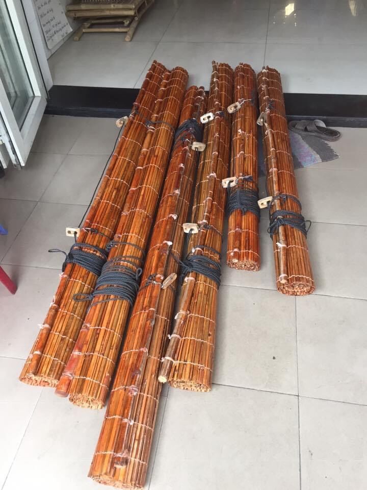 Mành sáo trúc che nắng che mưamàu nâu cánh gián