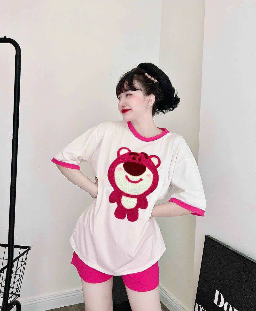 SÉT BỘ SHORT COTTON LO GO NHẬP CAO CẤP
