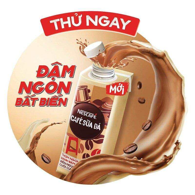 Nescafe' cà phê Latte uống liền-Hộp giấy 200ml