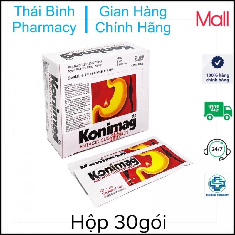 Gel dạ dày Konimag - hộp 30 gói