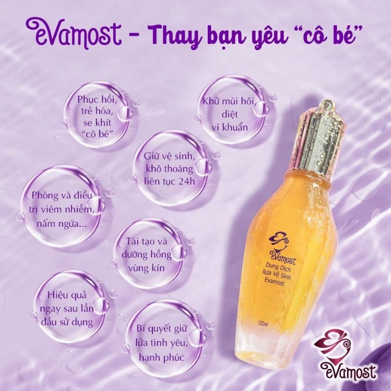 Dung Dich Vệ Sinh Phụ Nữ EVAMOST 120ml