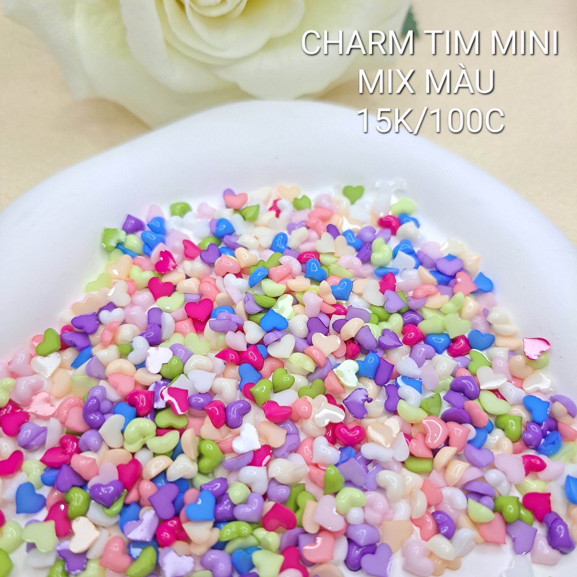 [ SIÊU RẺ ] CHARM NAILS TRÁI TIM TRẮNG- PHỤ KIỆN TRANG TRÍ ĐÍNH MÓNG