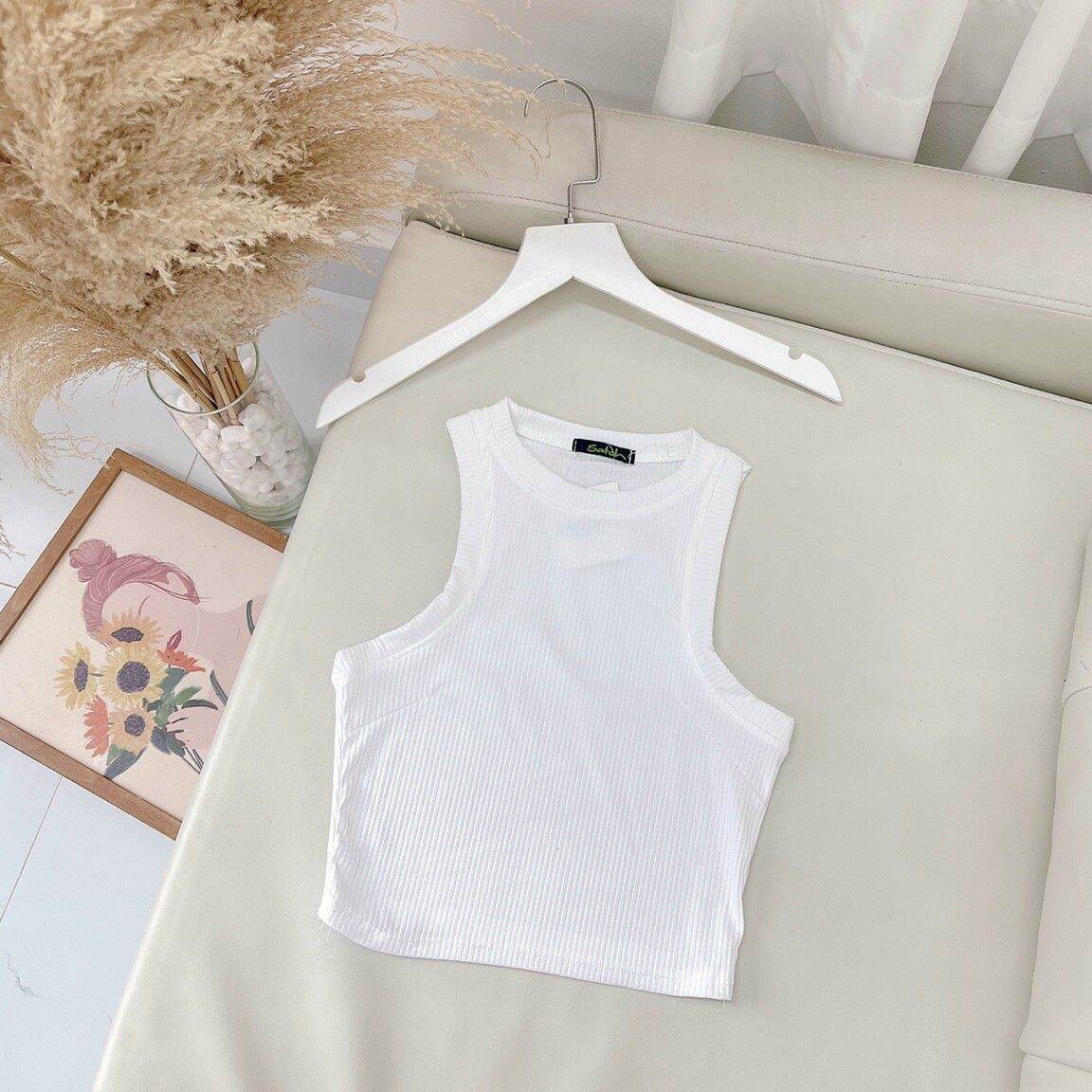 ÁO THUN BA LỖ SÁT NÁCH CROPTOP FORM 45KG