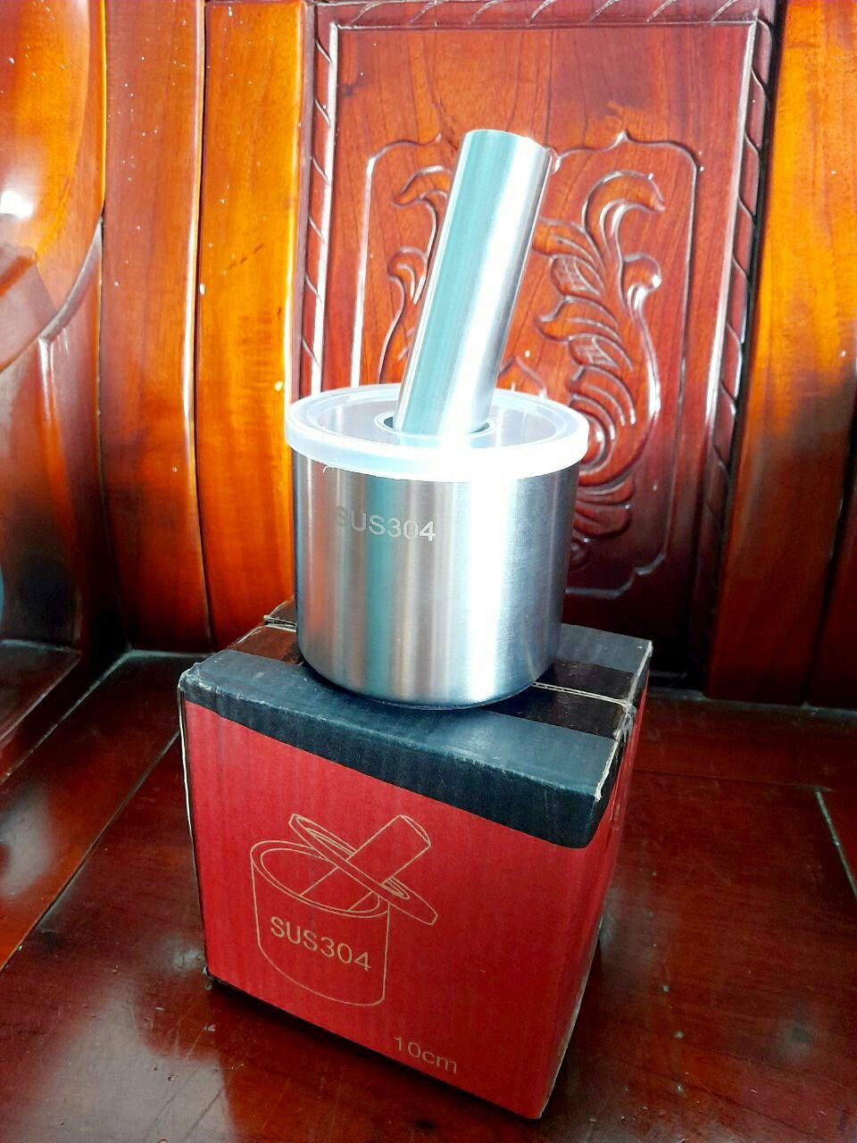 Cối chày inox 304 hàng xịn. Chuyên giã thức ăn, hành tỏi ớt.