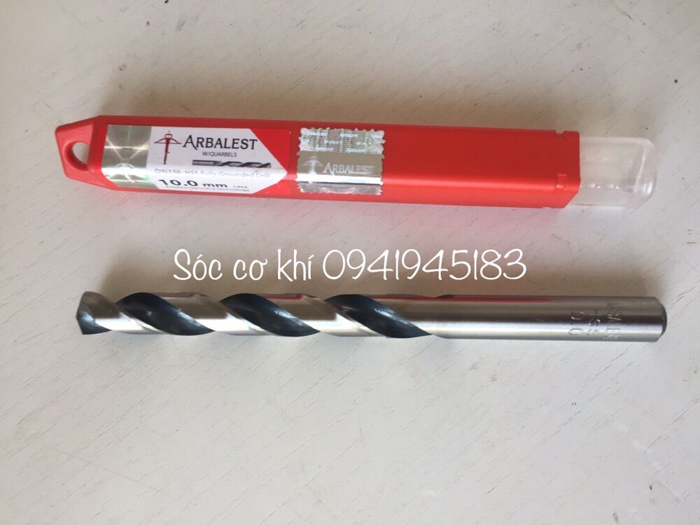 Mũi khoan inox 10 mm hàng Đức
