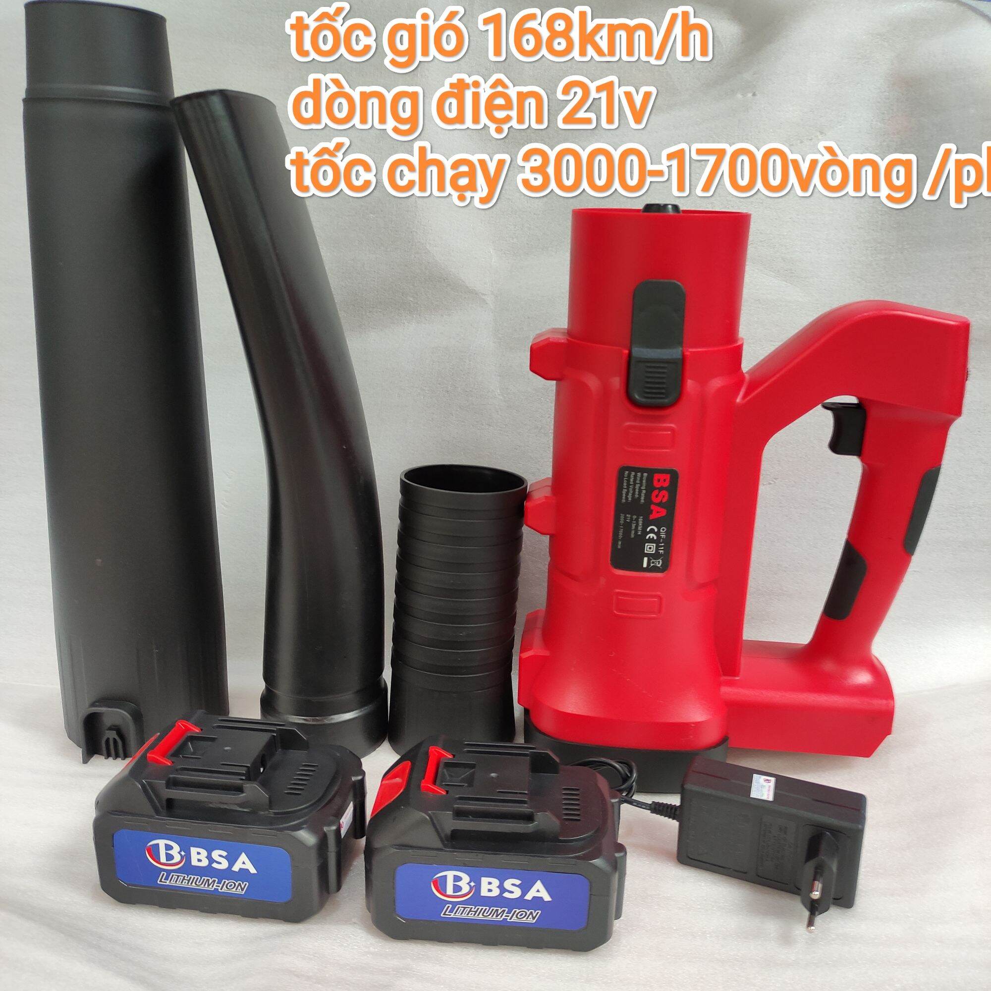 máy thổi bụi, thổi lá dùng pin BSA 21v cỡ đại