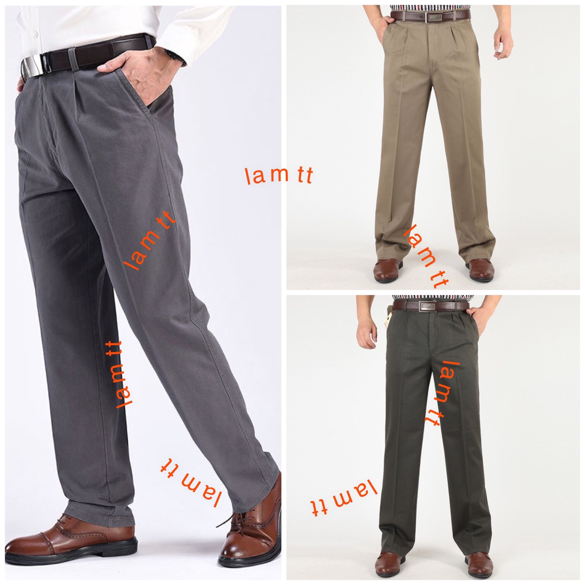 Quần kaki nam quảng châu nam trung tuổi tặng bố