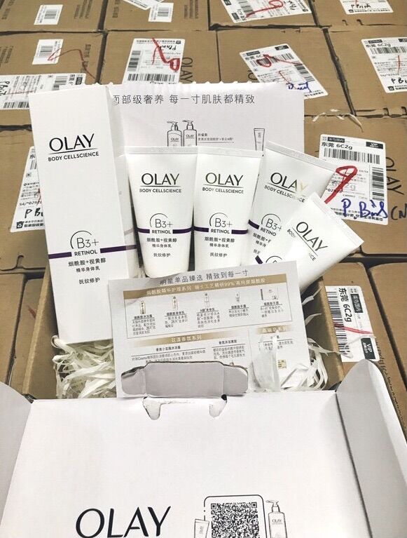 Fullbox Combo Kem Dưỡng Thể Olay B3 Retinol Cao Cấp dưỡng ẩm trắng da vượt trội