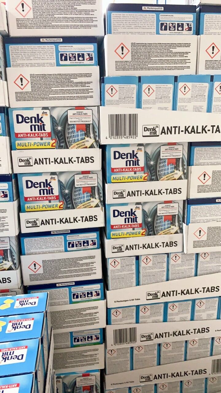 VIÊN TẨY LỒNG MÁY GIẶT DENKMIT ĐỨC (hộp 60 viên)