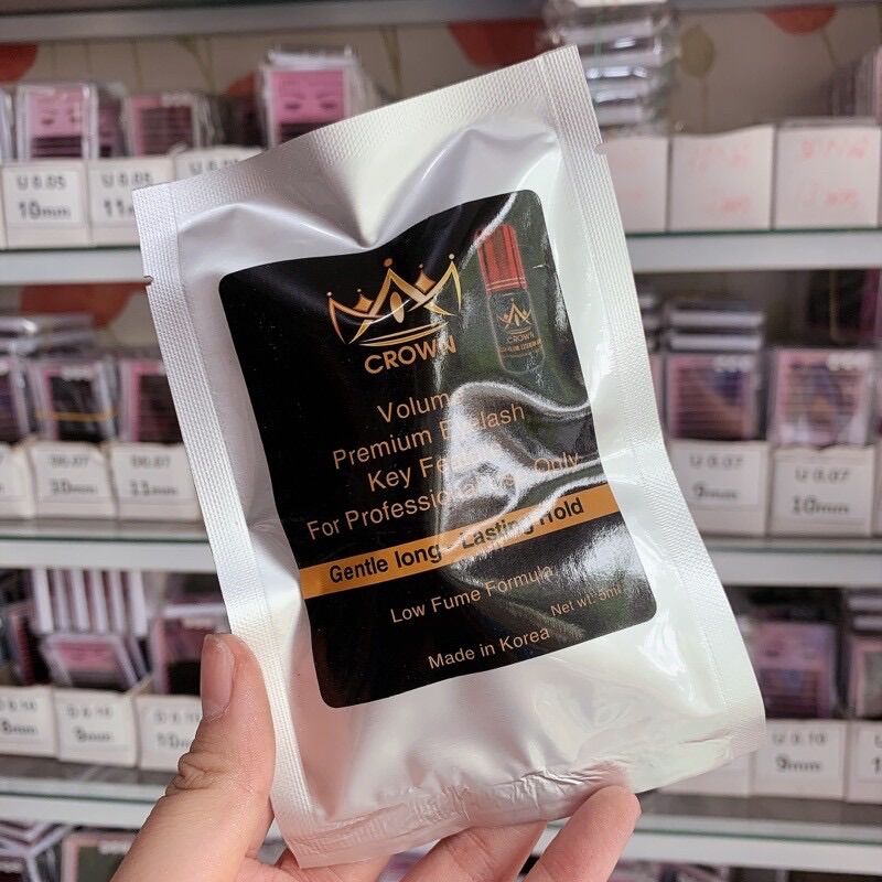 keo nối mi Crown khô nhanh ít cay dòng cao cấp