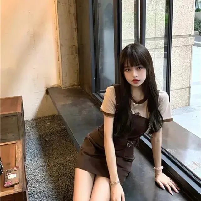 Sét Đầm Ôm Body Trẻ Trung Phong Cách Hàn Quốc