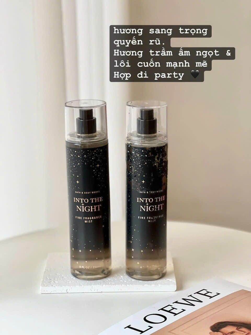 Xịt Thơm Body Mist Bath Hương Into The Night Sang 236ml Trung