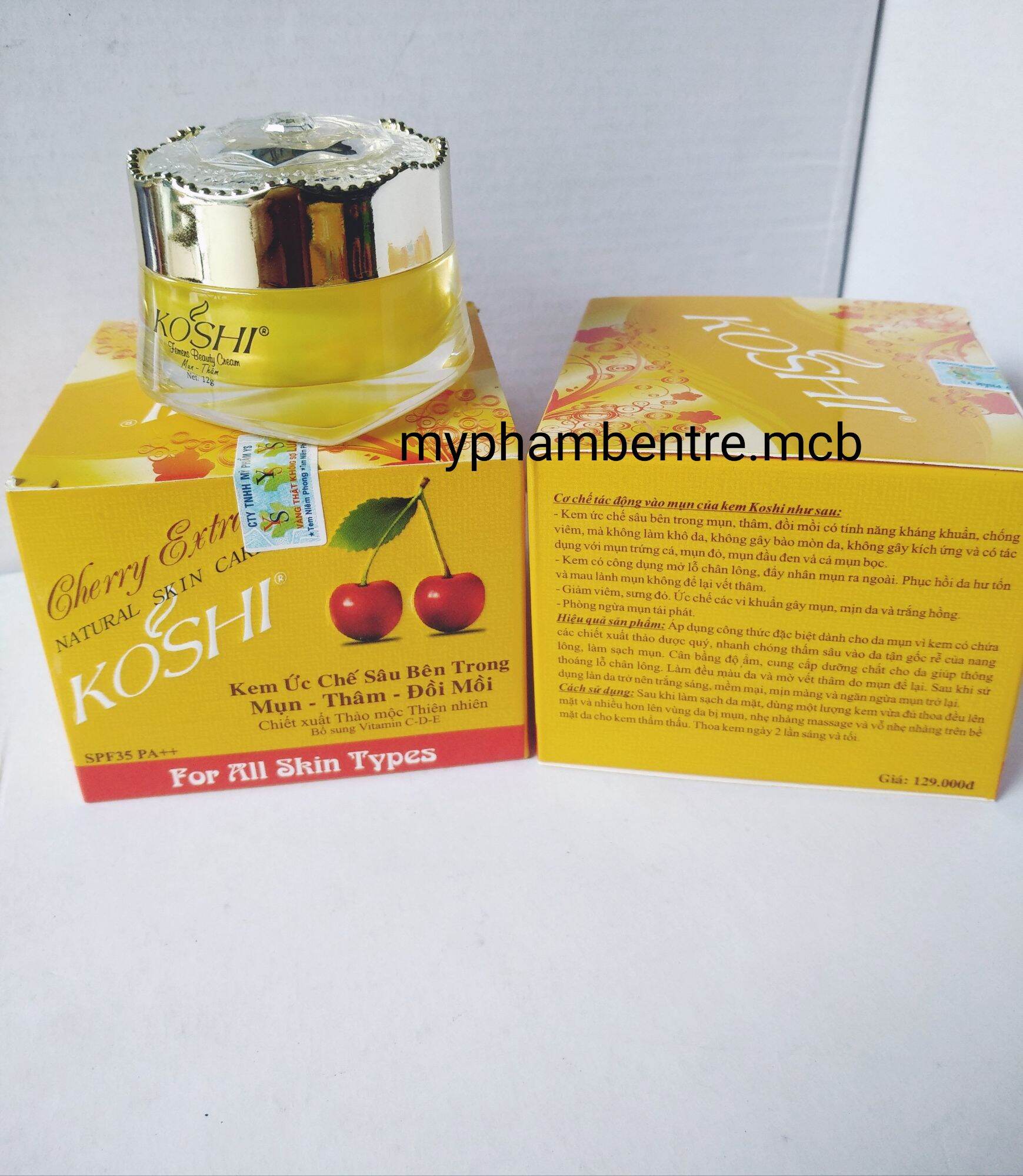 Kem koshi mụn trắng da đồi mồi 12g mẫu mới