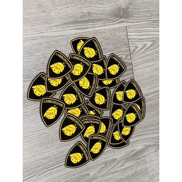 Tem Decal Logo Sticker Siêu Xe Lam.bor.ghini