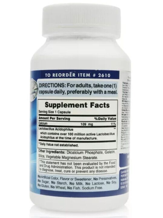 Men vi sinh Probiotic Acidophilus Puritan's Pride, 100 viên