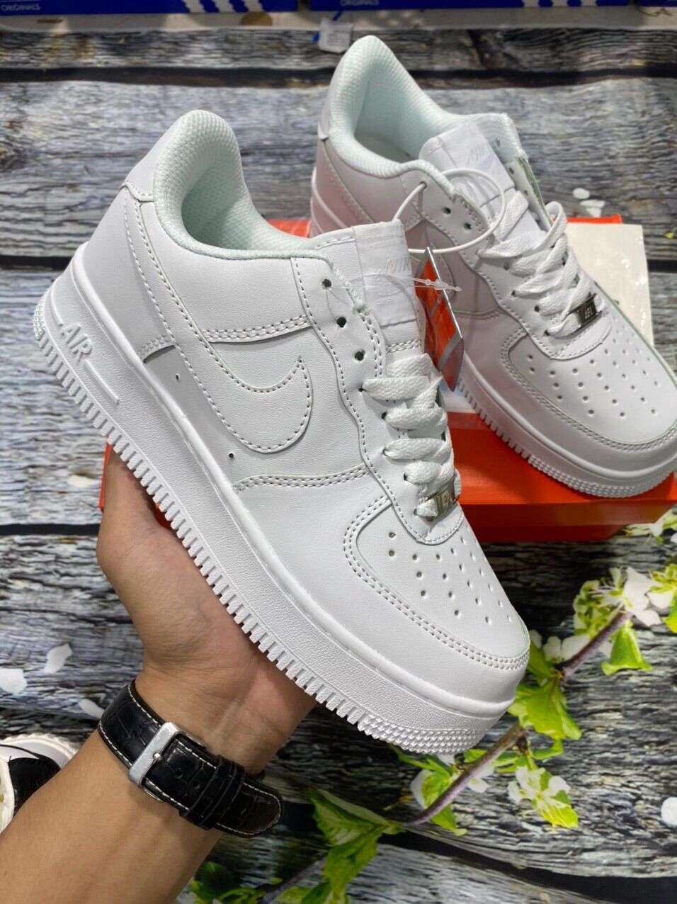 Giày af1 air force 1 trắng- Tặng thêm 1 bộ dây, full box,full bill
