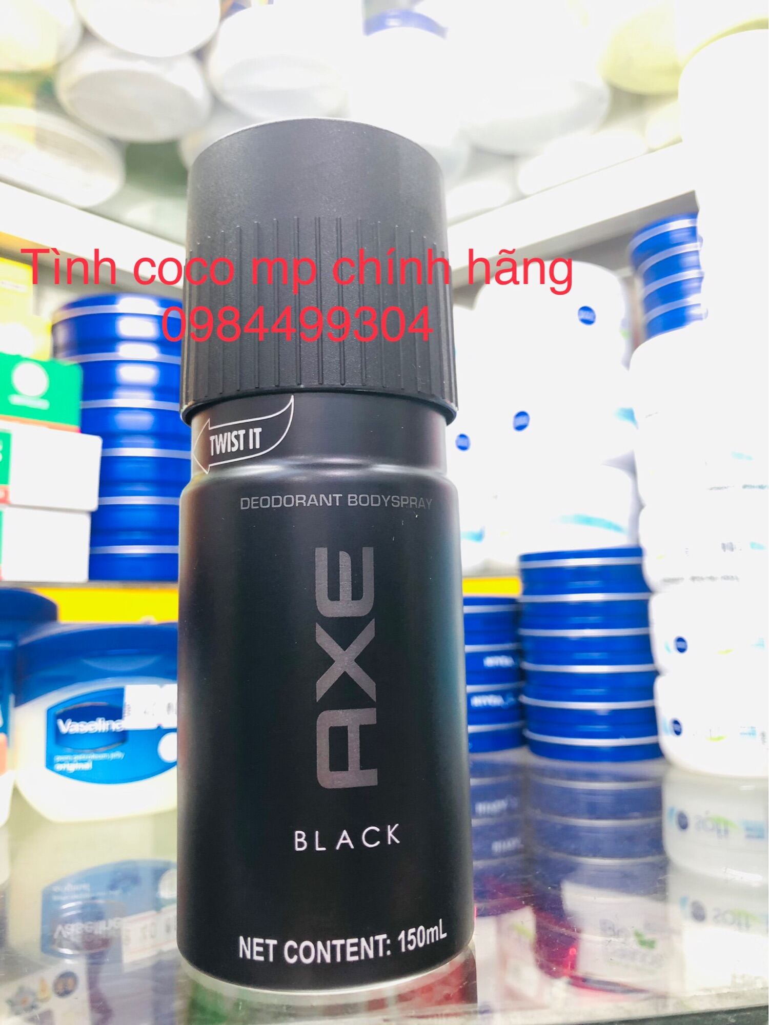 Xịt Ngăn Mùi Toàn Thân Axe Black (150ml) mầu đen