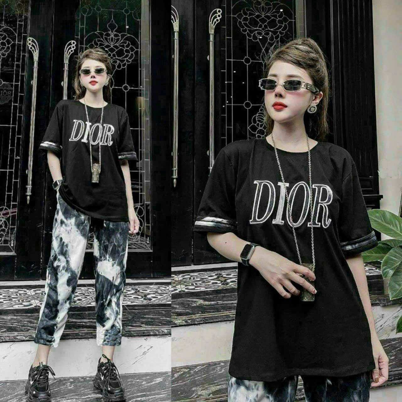 SÉT BỘ DÀI COTTON PHỐI 3D CAO CẤP