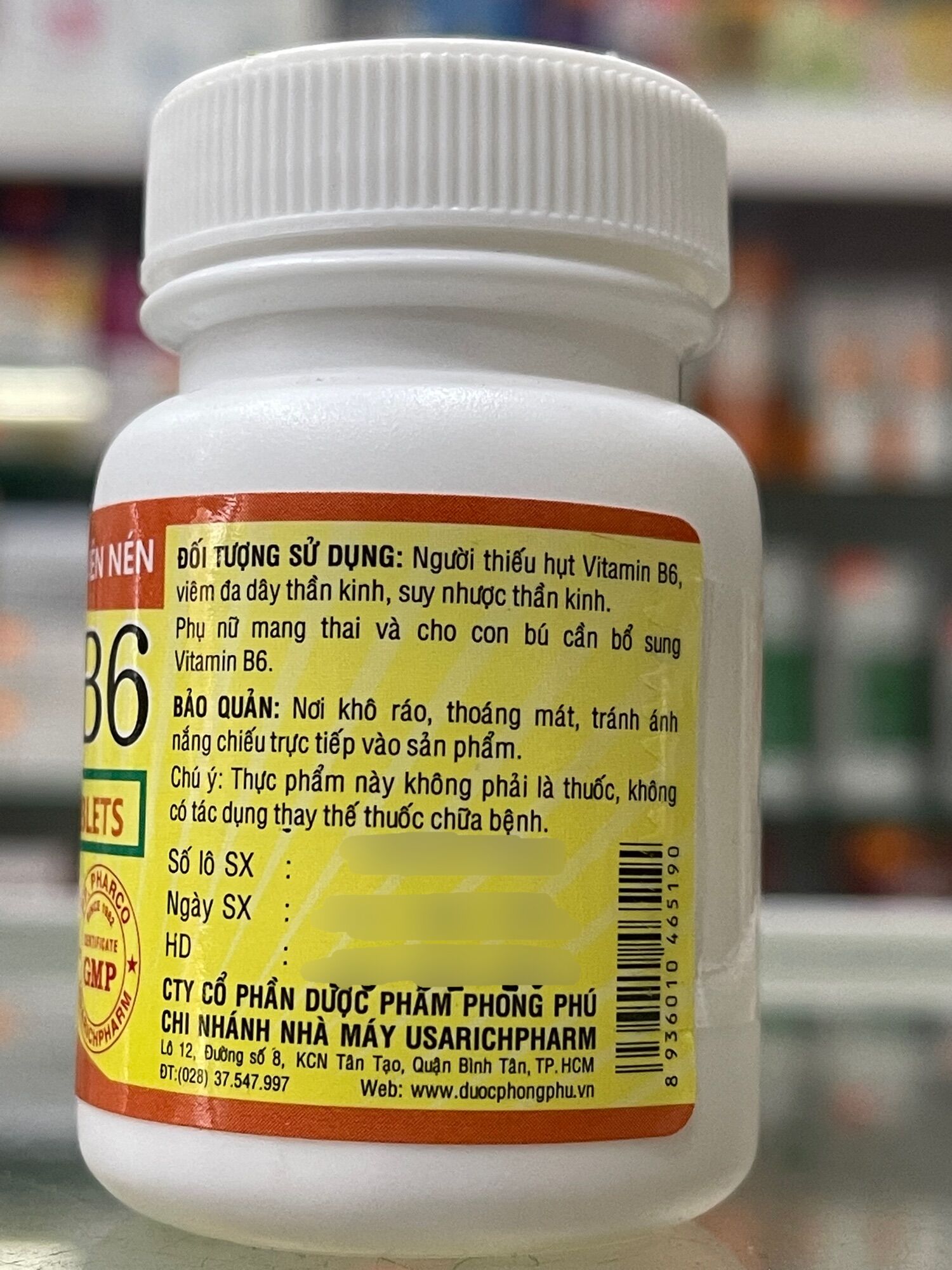 Vitamin B6 - 100 viên