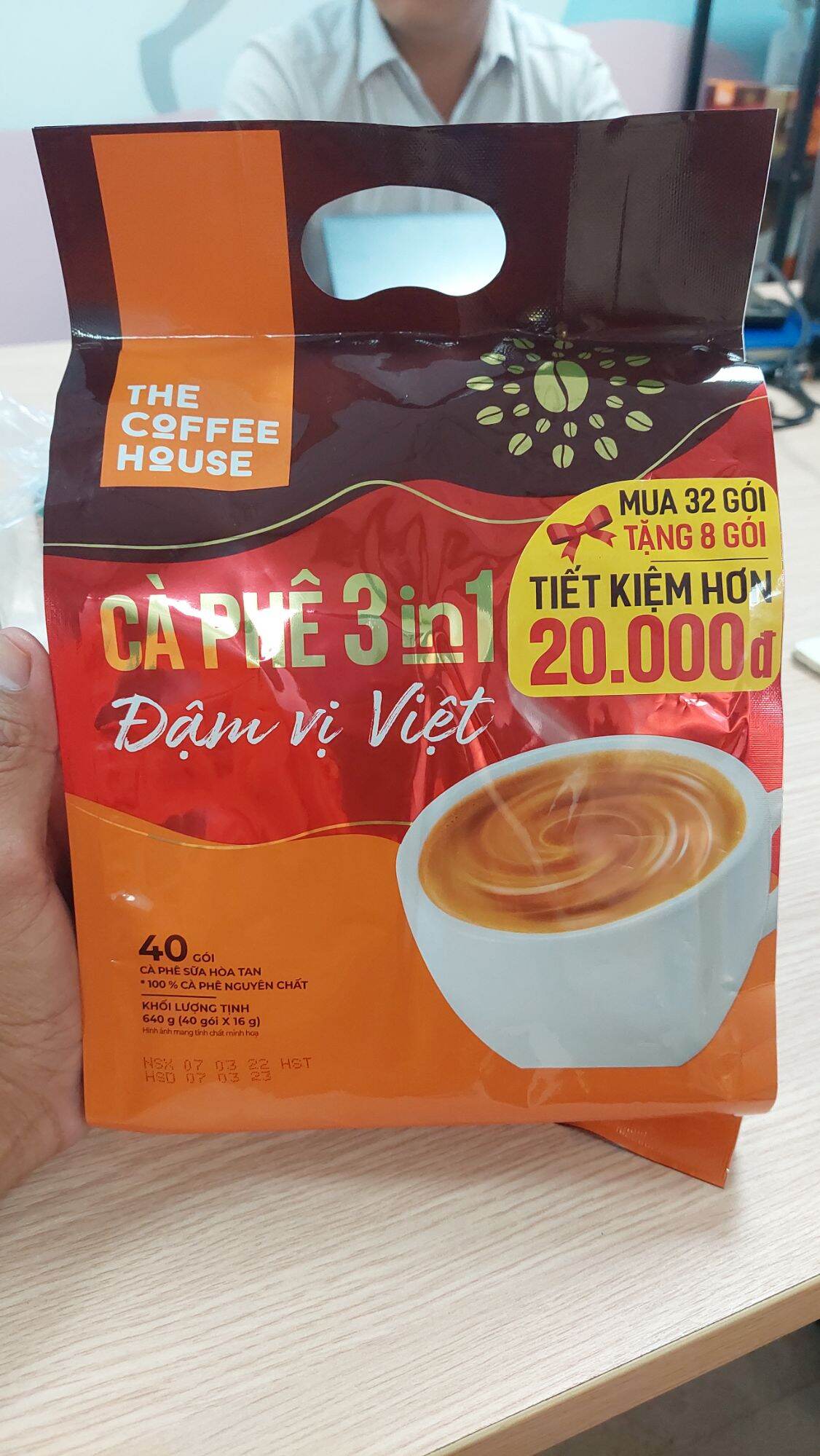 Cà Phê Hoà Tan 3 In 1  X 40 gói Túi  The Coffee House