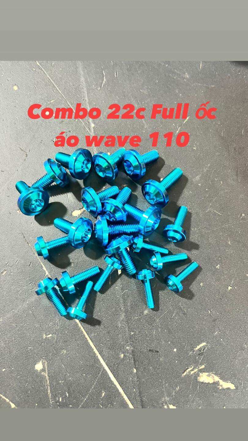 Combo ốc Titan Gr5  bắt full dàn áo các dòng xe cực đẹp.
