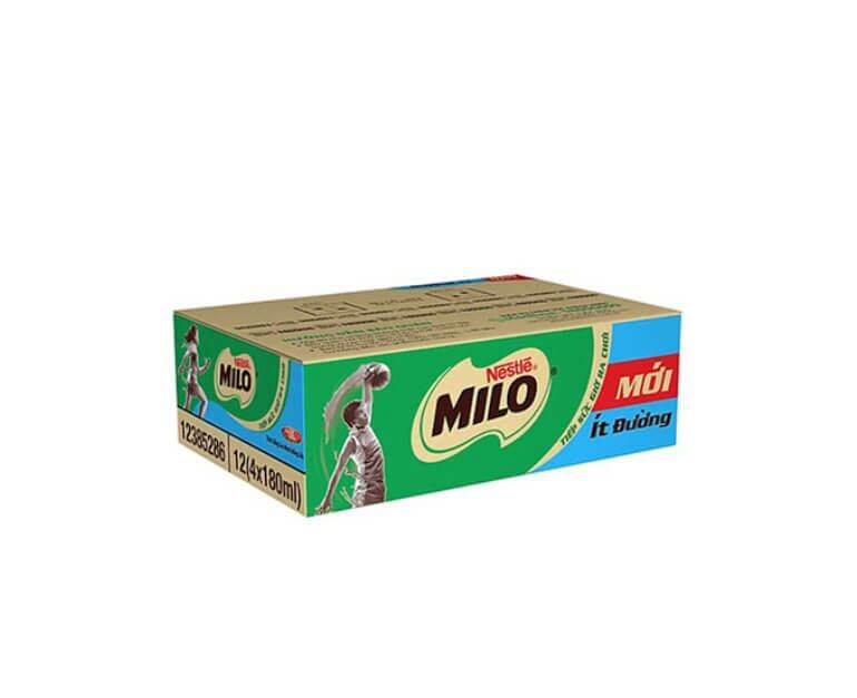 Sữa milo 180 ml ít đường