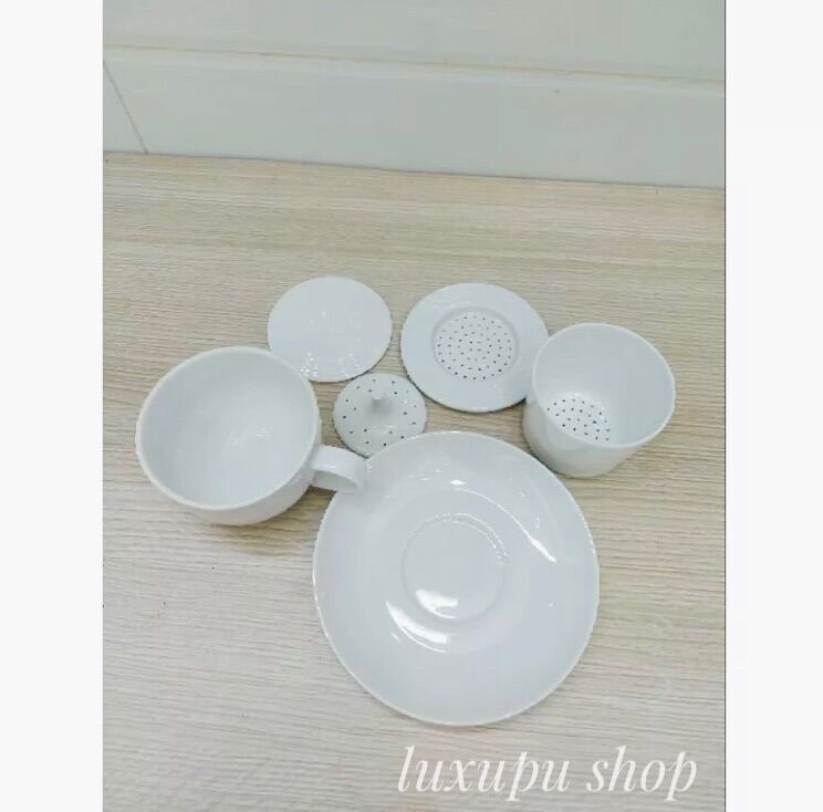 Bộ phin pha cà phê sứ Minh Long - Bộ phin sứ trắng pha cà phê