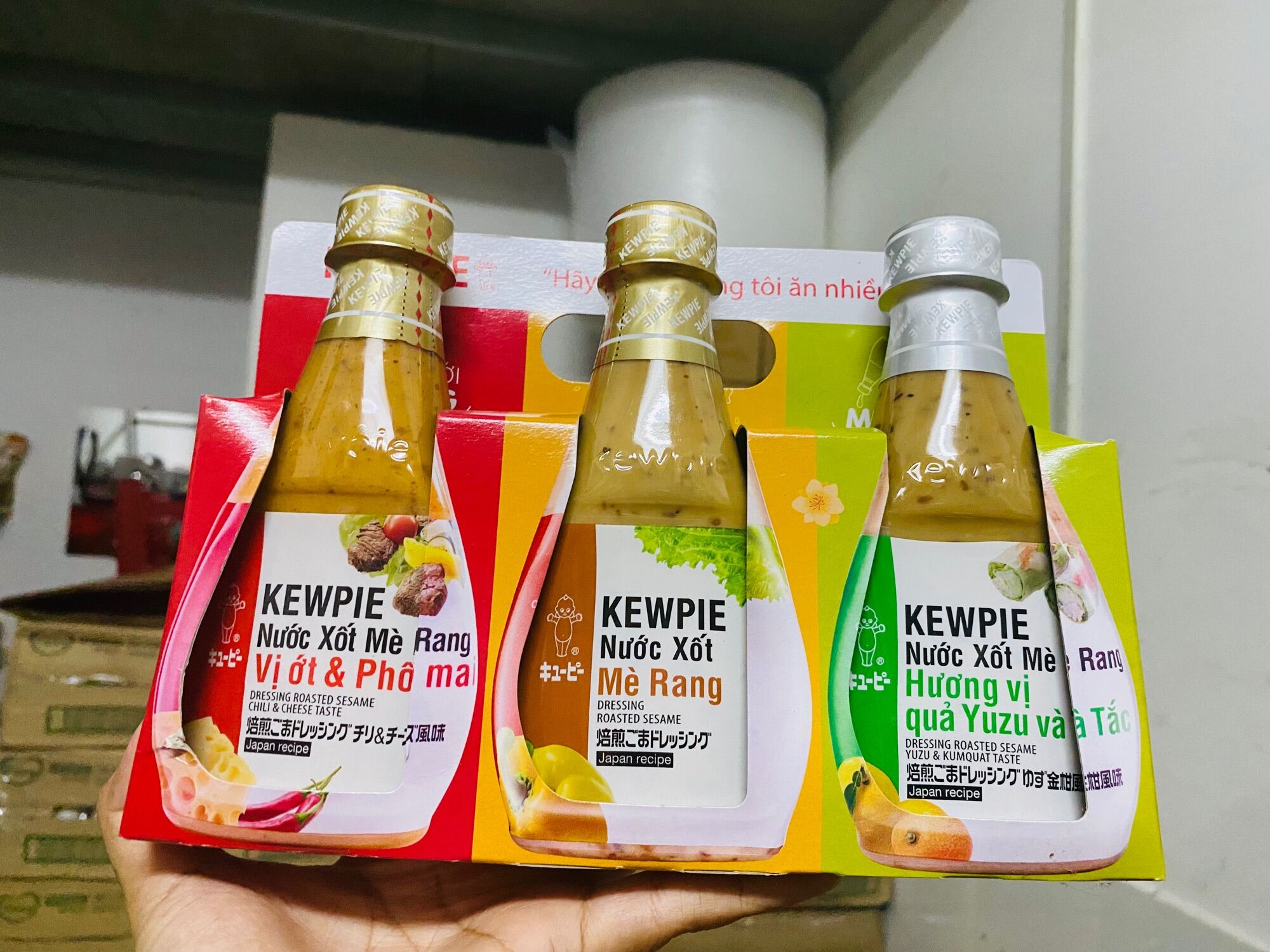 Combo 3 chai sốt mè rang 210ml Kewpie