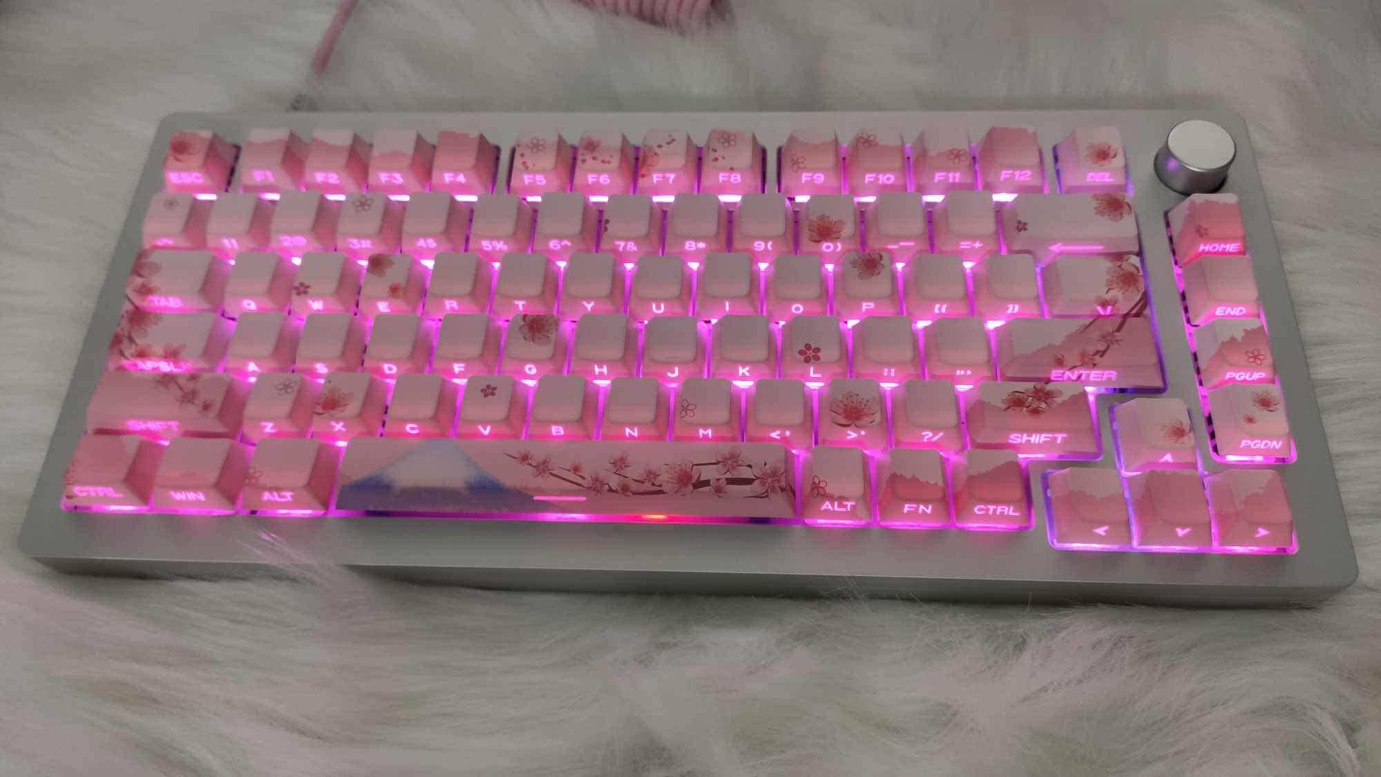 Keycaps hoa anh đào profile cherry