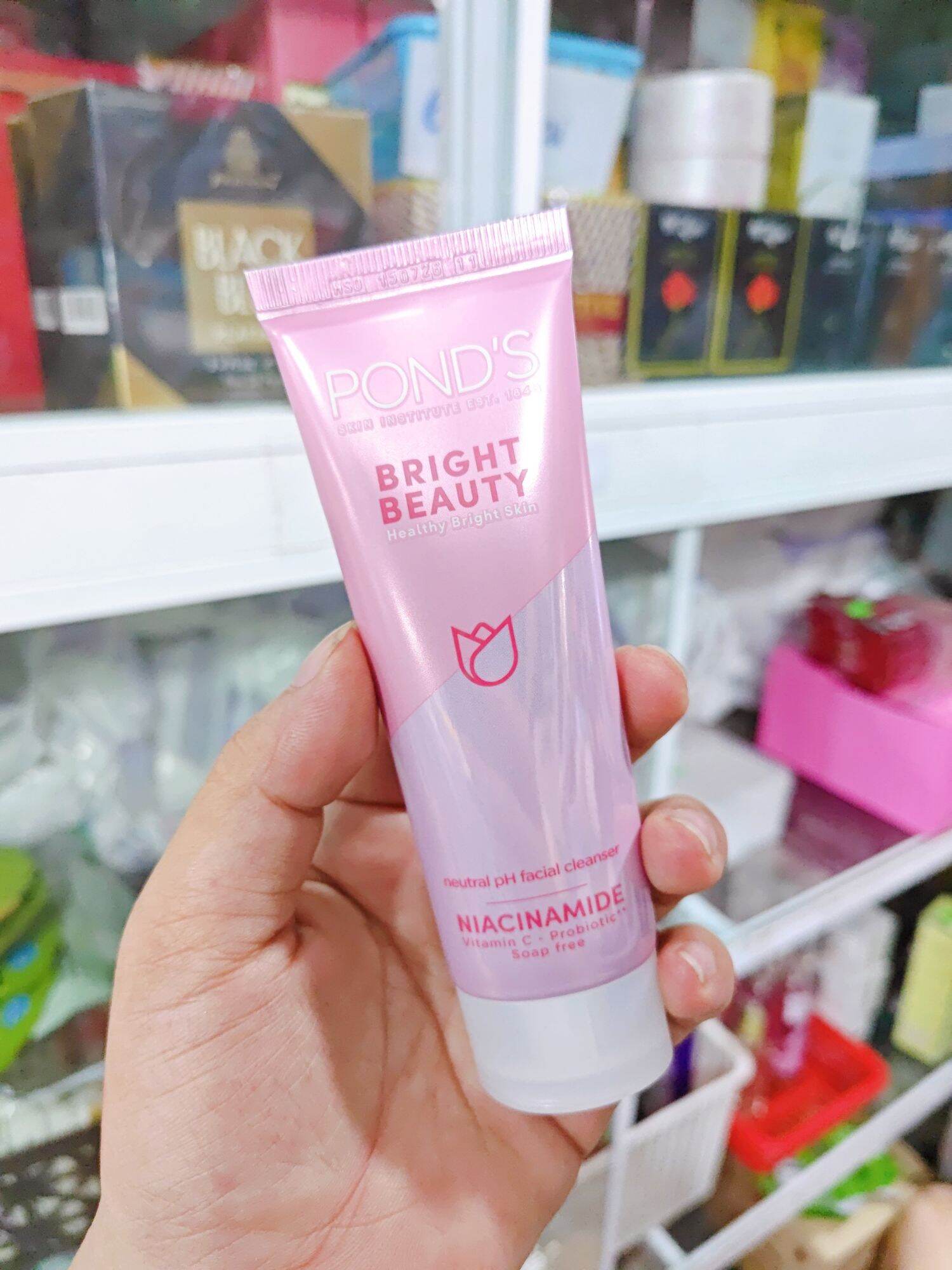 Sữa rửa mặt sáng da ponds bright beauty niacinamide 50g chính hãng