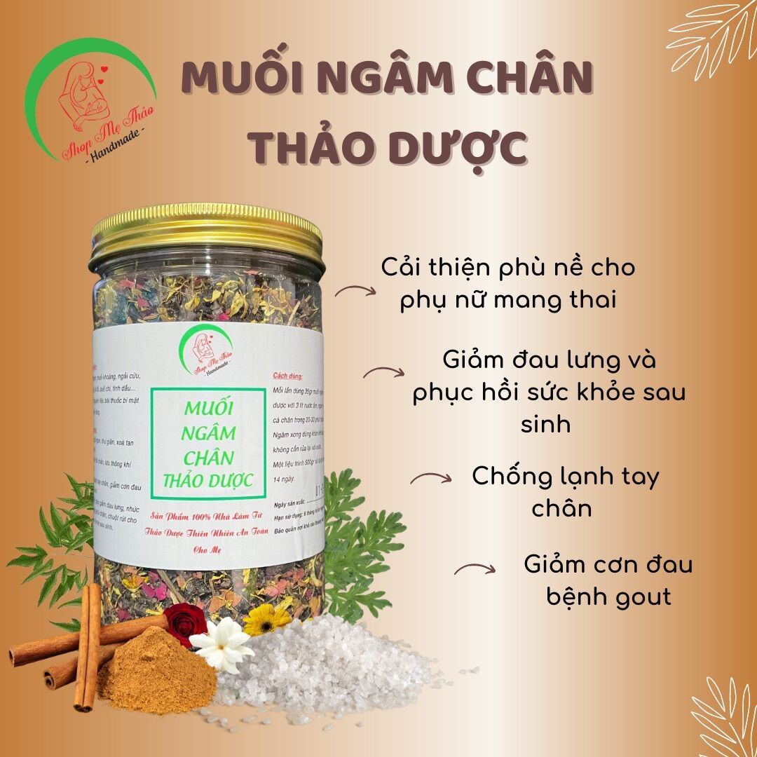 MUỐI NGÂM CHÂN THẢO DƯỢC 500G