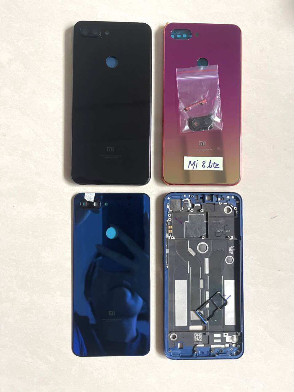 Vỏ bộ xiaom mi 8 lite