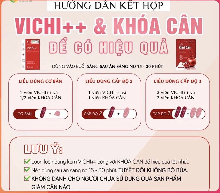 VICHI+ KÈM KHOÁ CÂN (mẫu mới có thẻ bảo hành)