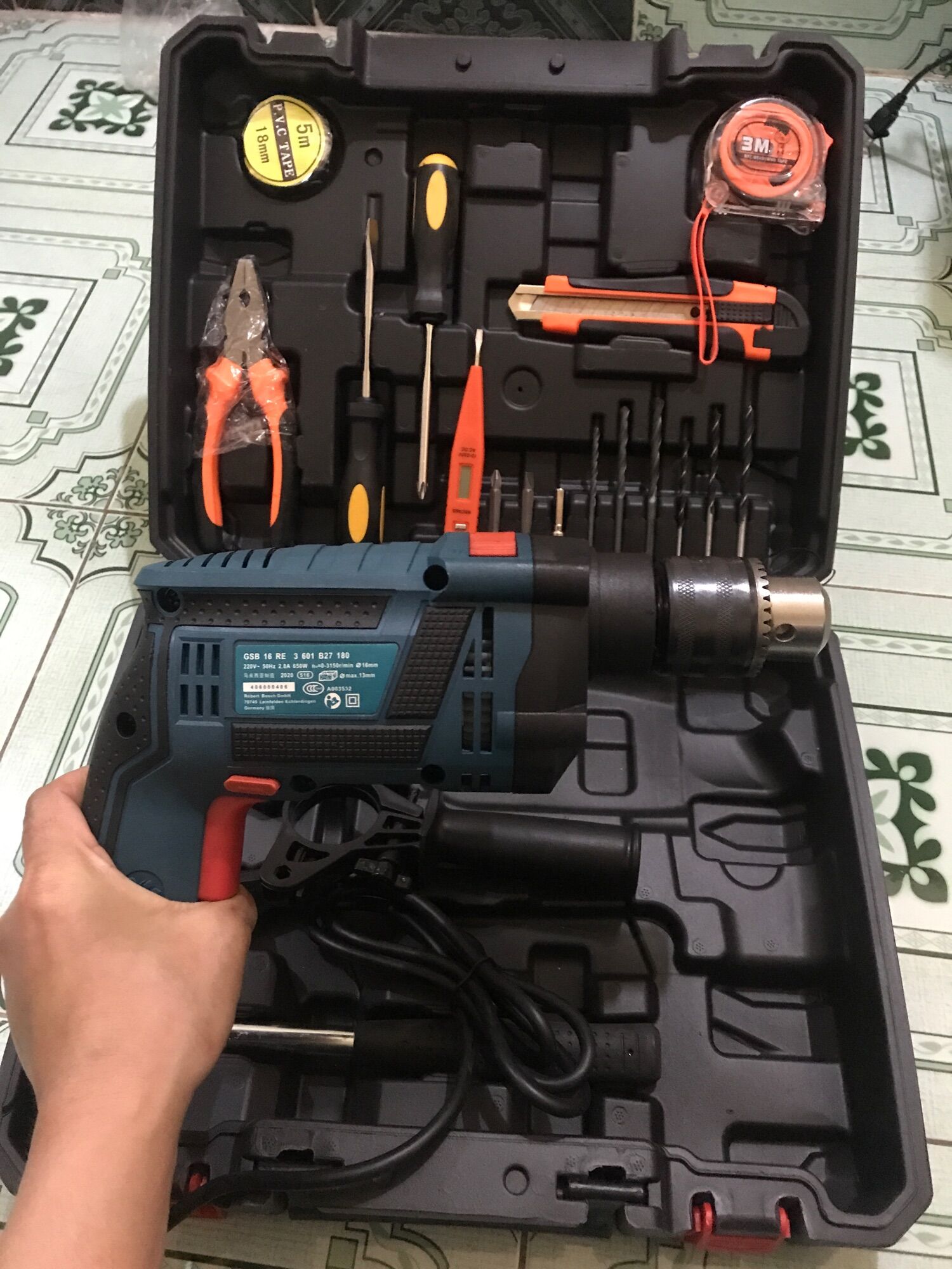 May khoan boss 100 món kèm đồ nghề