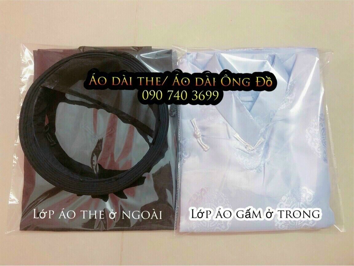 Áo Dài The/ Áo Dài Ông Đồ (Áo và Khăn Đóng, chưa có Quần)