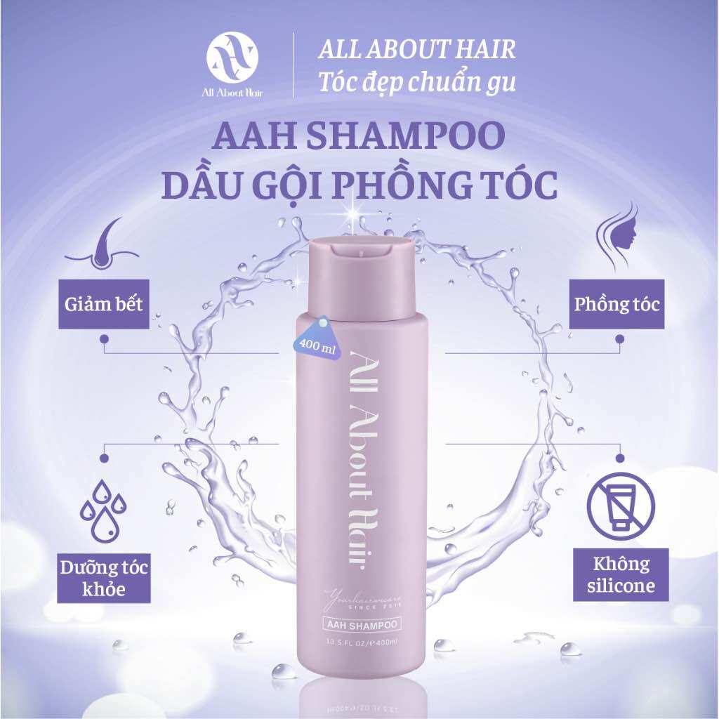 Dầu gội giảm rụng, giảm bết tóc - all about hair