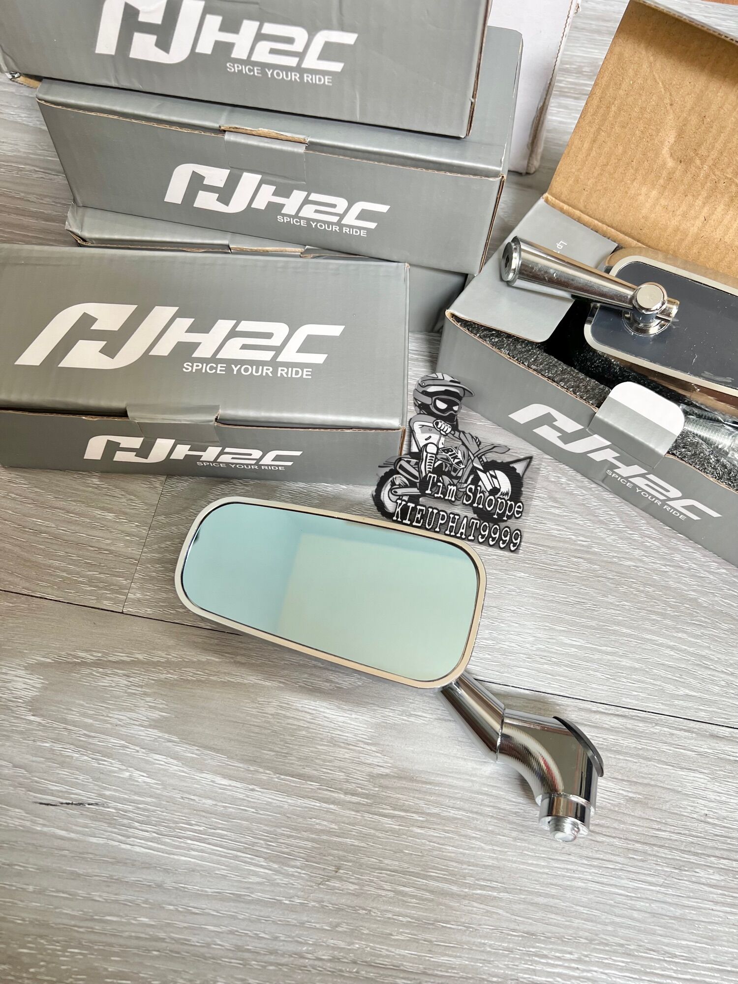 Kính/ Gương H2C INOX XI KEN  Bạc