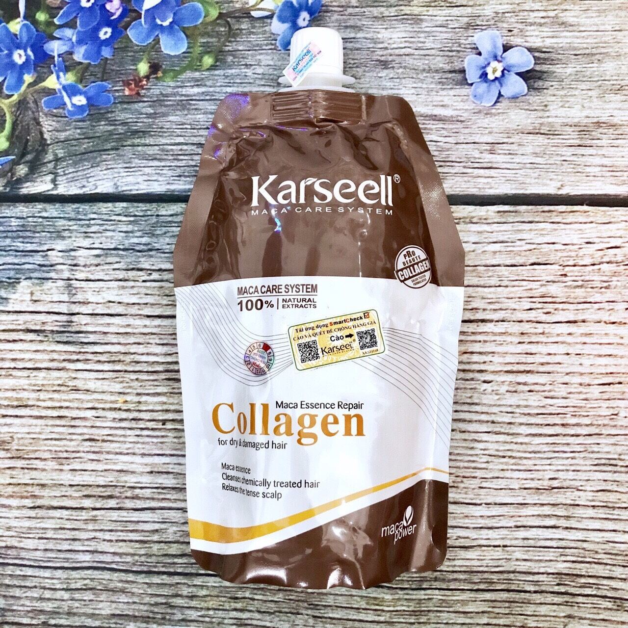Ủ tóc Collagen Karseell thần thánh 500ml, kem ủ tóc, ủ tóc collagen