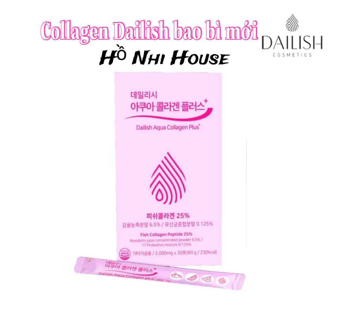 Collagen thuỷ phân Dailish chính hãng Hàn Quốc .
